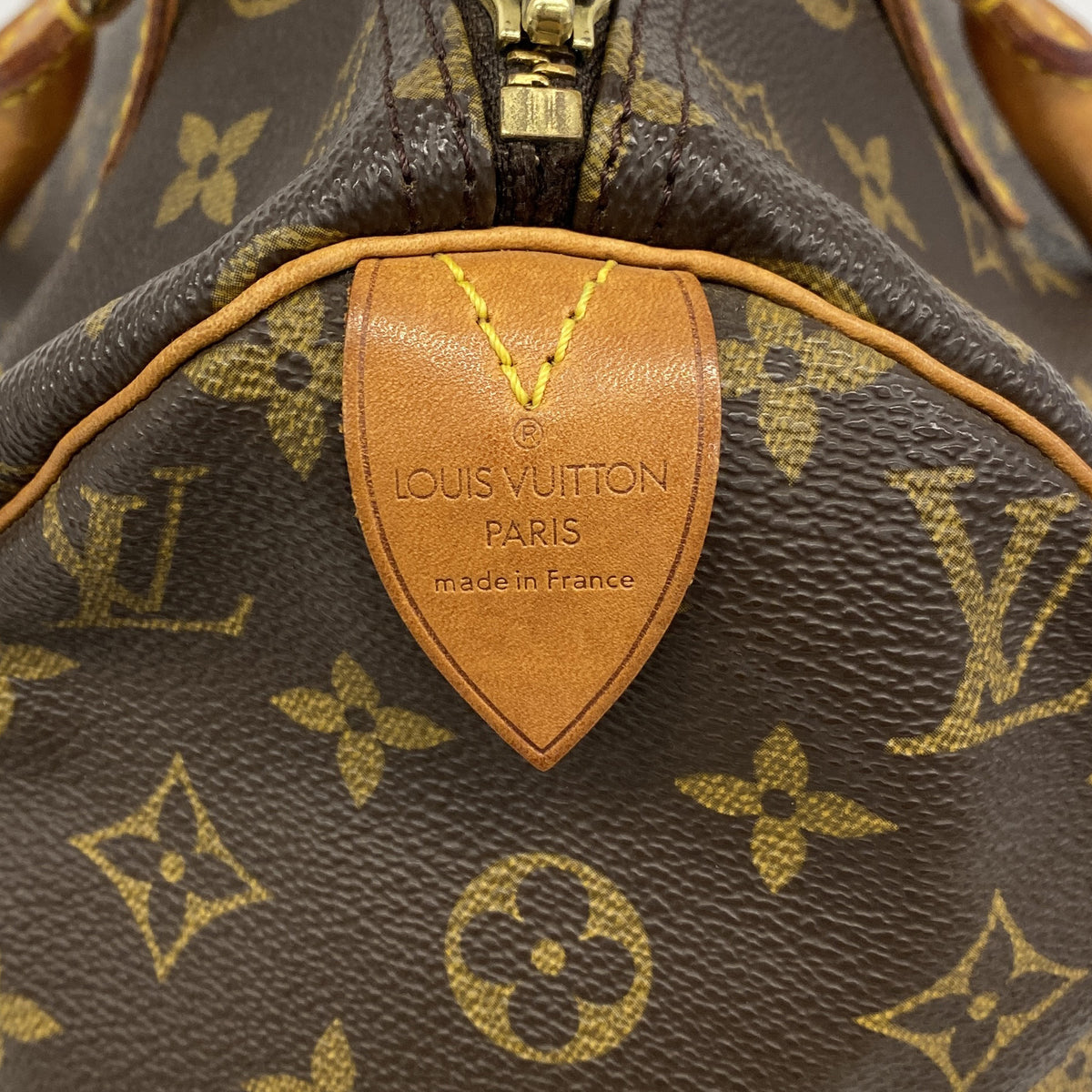 【6ic3974】ルイヴィトン ハンドバッグ モノグラム スピーディ30 M41108 ブラウン【中古】レディース