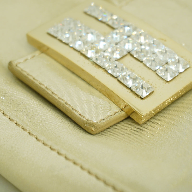 【6ic3979】フェンディ ハンドバッグ マンマバケット レザー シャンパンゴールド シャンパンゴールド金具【中古】レディース