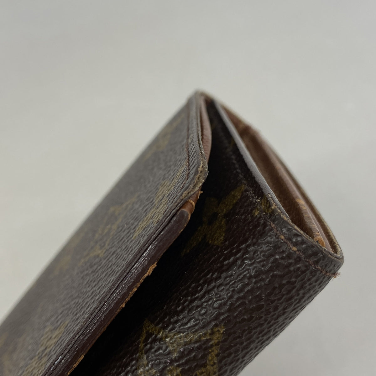 【6ic3996】ルイヴィトン 財布 モノグラム ポルトモネビエトレゾール M61730 ブラウン【中古】レディース