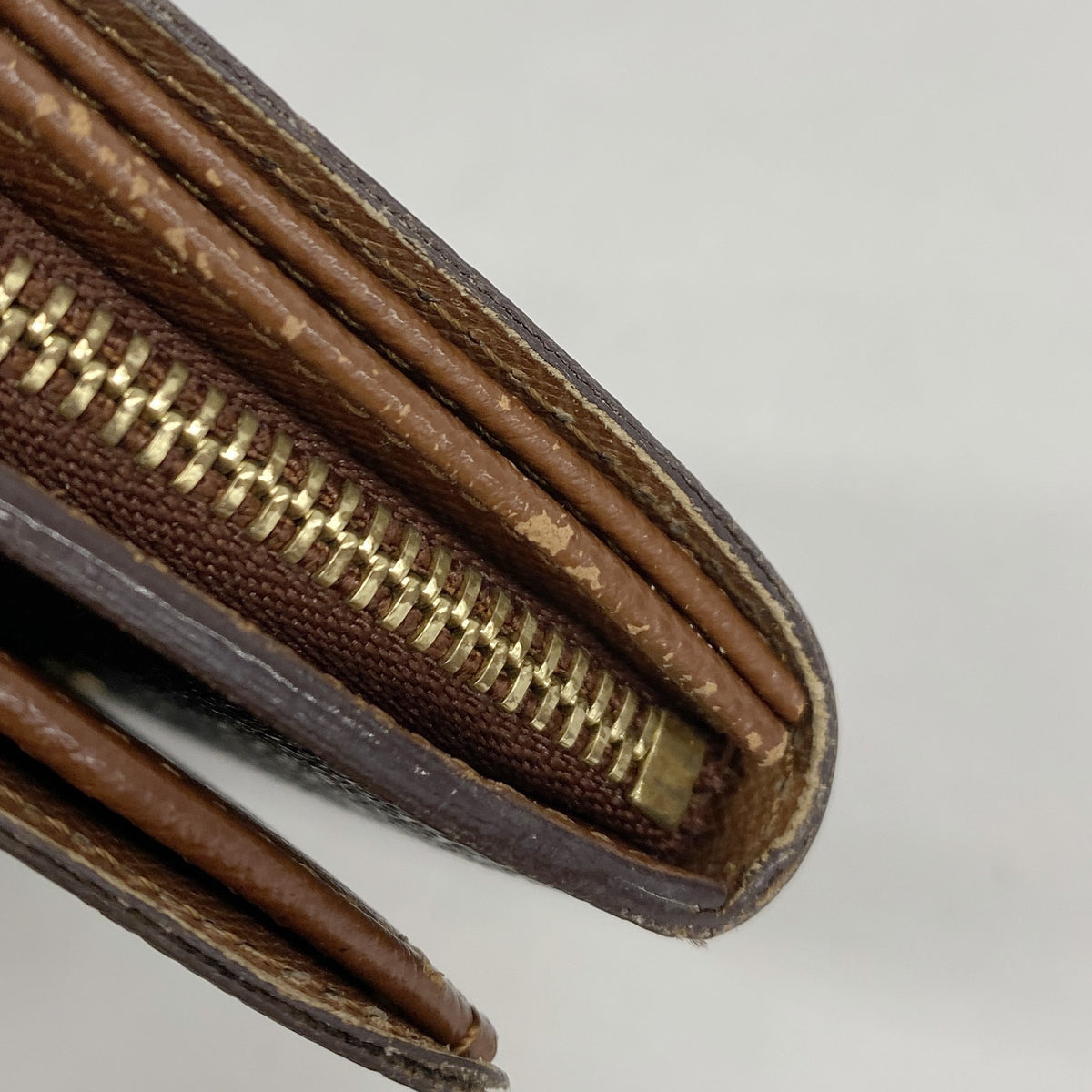 【6ic3996】ルイヴィトン 財布 モノグラム ポルトモネビエトレゾール M61730 ブラウン【中古】レディース