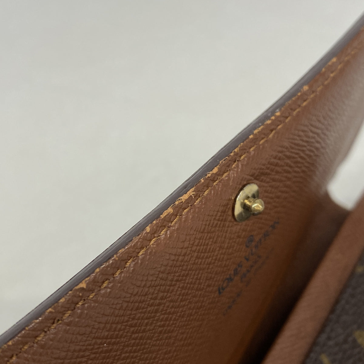 【6ic3996】ルイヴィトン 財布 モノグラム ポルトモネビエトレゾール M61730 ブラウン【中古】レディース