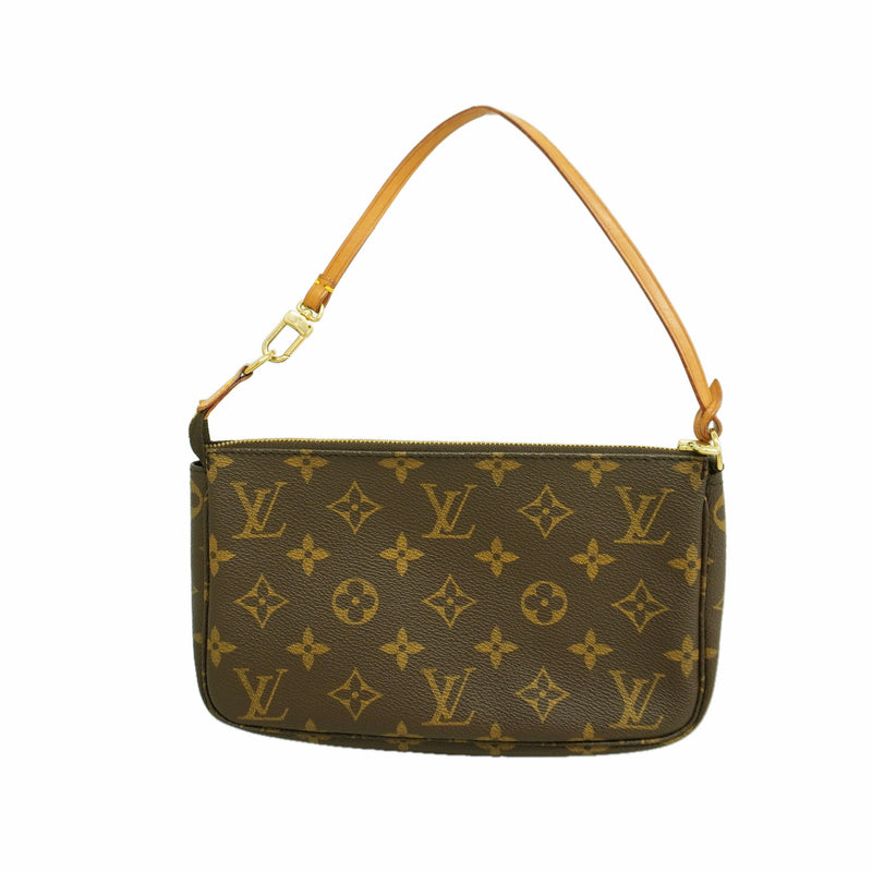 【6ic4034】ルイヴィトン ポーチ モノグラム ポシェットアクセソワール M51980 ブラウン【中古】レディース