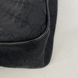 【6ic4043】グッチ ショルダーバッグ GGキャンバス 131211 キャンバス ブラック シルバー金具【中古】レディース