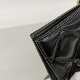 【6ic4060】シャネル チェーントート マトラッセ パテントレザー ブラック ゴールド金具【中古】レディース