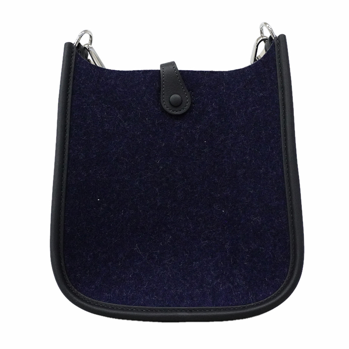 【6ic4103】エルメス ショルダーバッグ エヴリンTPM フェルト ブルーニュイ シルバー金具 B刻印【中古】レディース