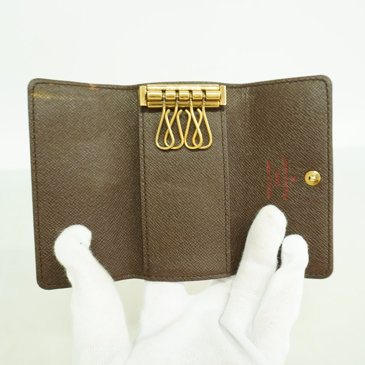 【6ic4130】ルイヴィトン キーケース ダミエ ミュルティクレ4 N62631 エベヌ【中古】メンズ レディース ユニセックス