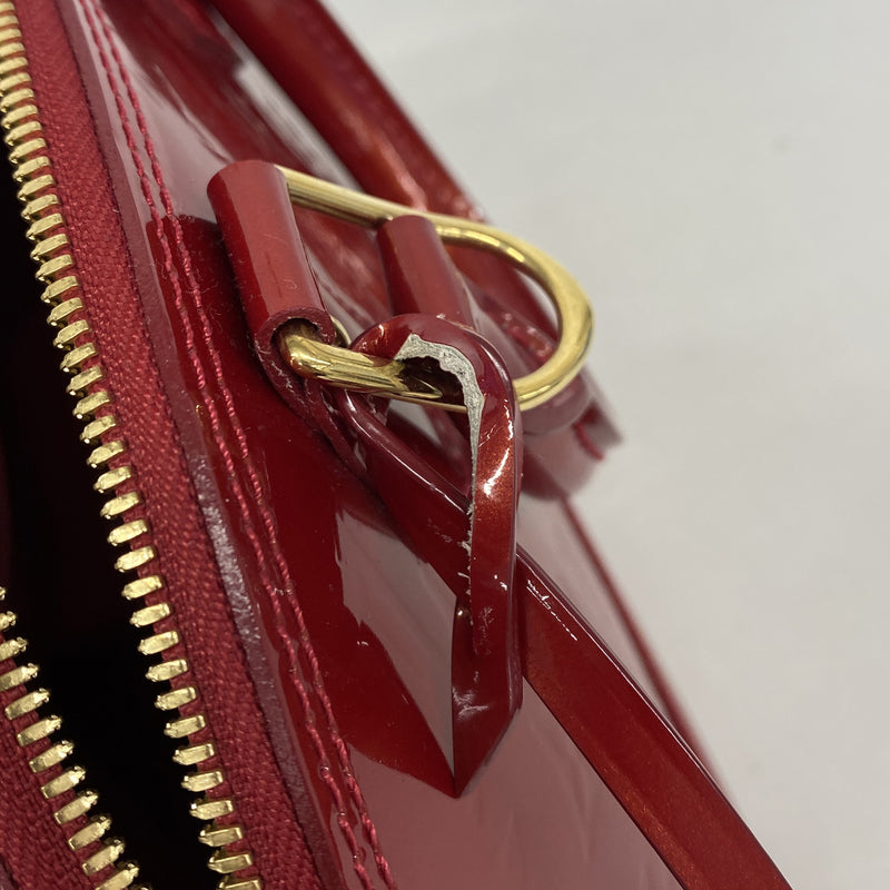 【6ic4145】ルイヴィトン ハンドバッグ ヴェルニ アルマBB M91698 ルージュグルナディーヌ 2wayバッグ【中古】レディース