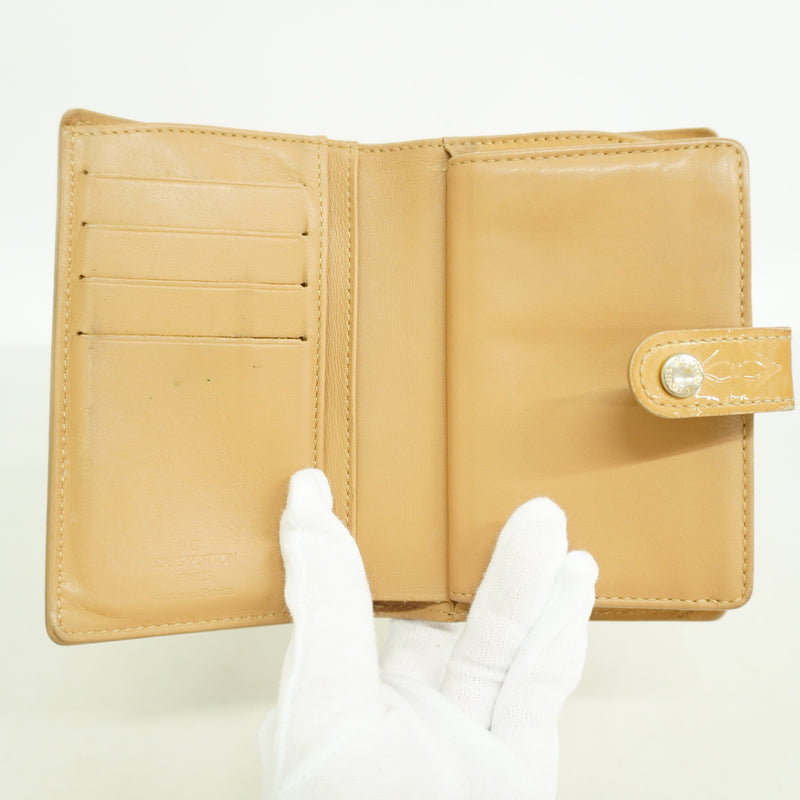 【6ic4158】ルイヴィトン 財布 ヴェルニ ポルトモネビエヴィエノワ M91361 ノワゼット【中古】レディース