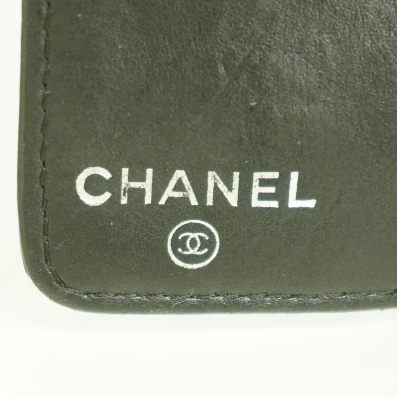 【6ic4162】シャネル キーケース カメリア パテントレザー ブラック シルバー金具【中古】レディース