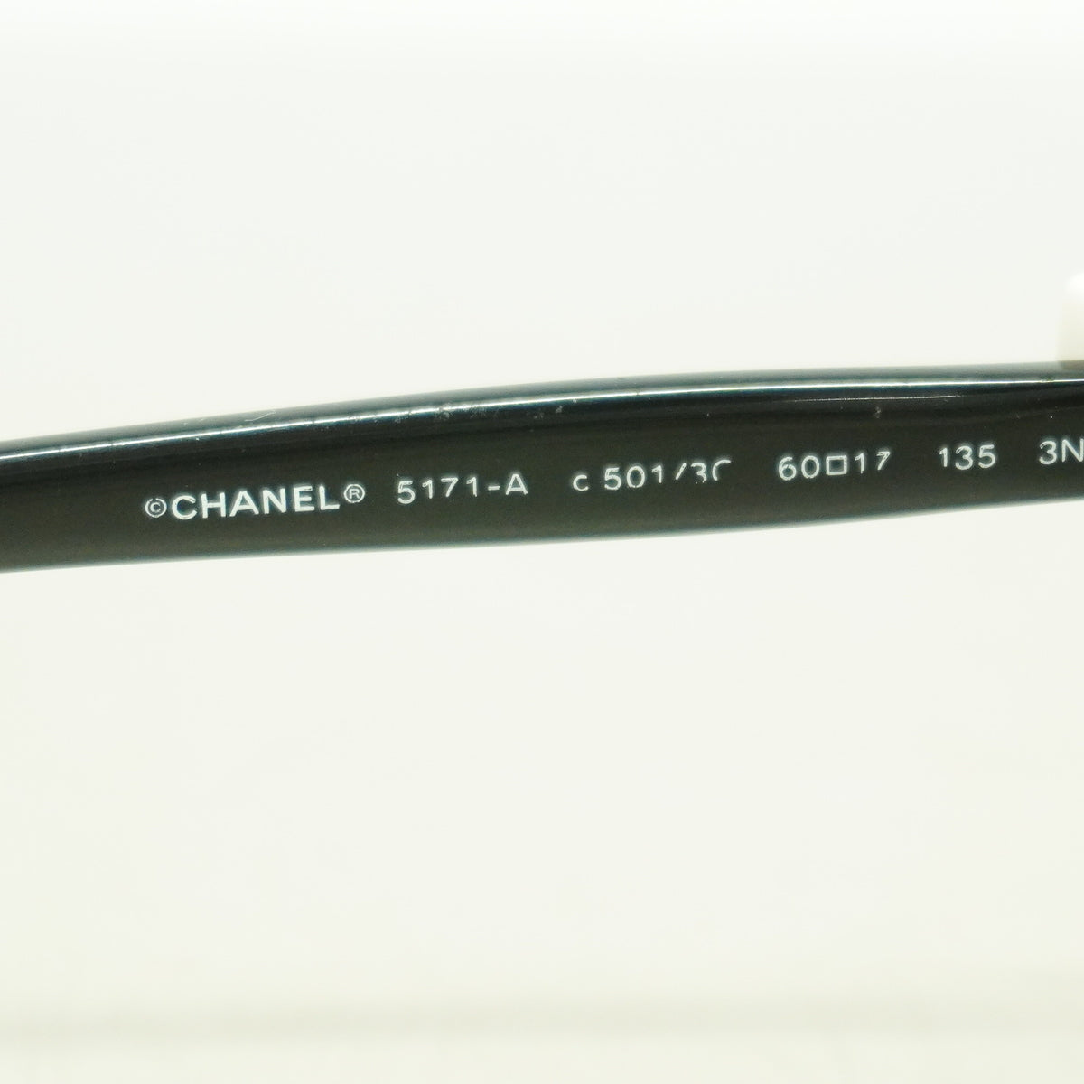 【6ic4163】シャネル サングラス 5171-A プラスチック ブラック シルバー金具【中古】レディース