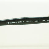 【6ic4163】シャネル サングラス 5171-A プラスチック ブラック シルバー金具【中古】レディース