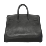 【6ic4177-h】エルメス ハンドバッグ バーキン35 アルデンヌ ブラック ゴールド金具 〇Y刻印【中古】レディース