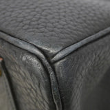 【6ic4177-h】エルメス ハンドバッグ バーキン35 アルデンヌ ブラック ゴールド金具 〇Y刻印【中古】レディース