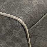 【6ic4179】グッチ ボストンバッグ GGキャンバス/シェリーライン 153240 キャンバス ブラック シルバー金具【中古】メンズ レディース ユニセックス