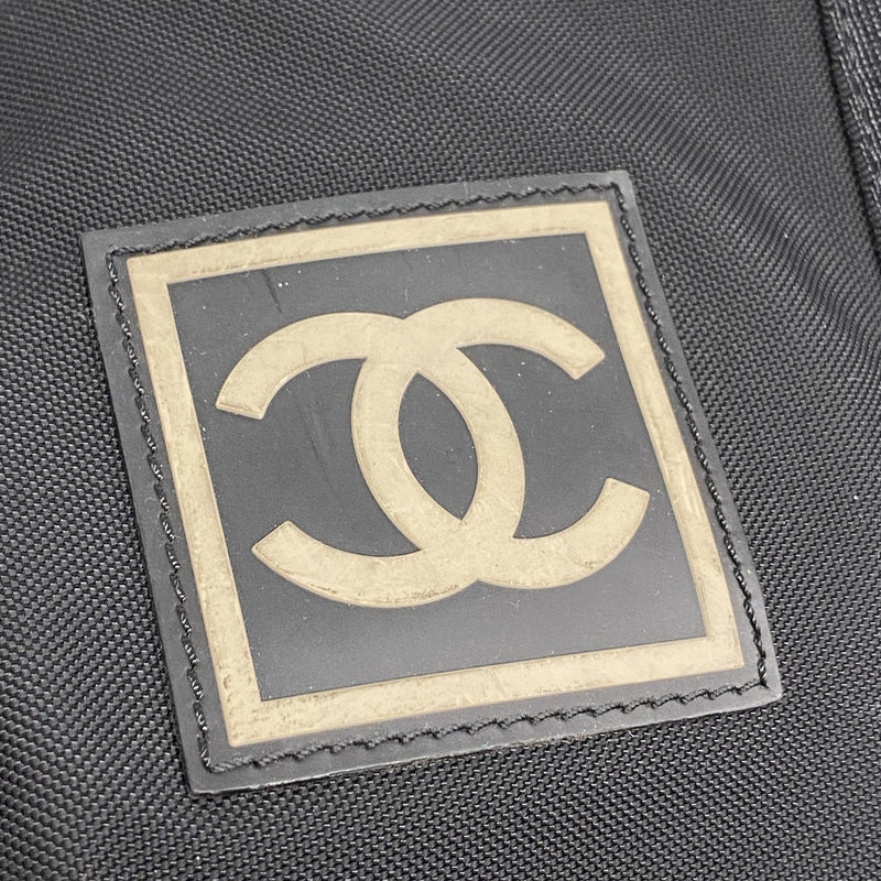 【6ic4199】シャネル ボストンバッグ スポーツ ナイロン ブラック【中古】メンズ レディース ユニセックス