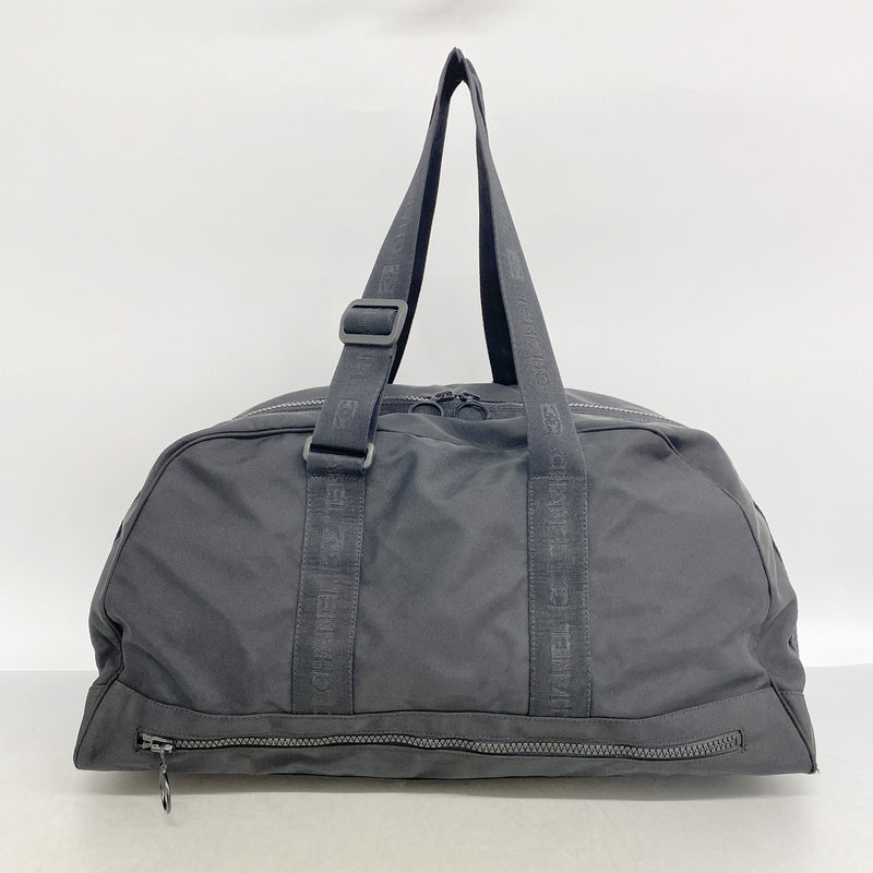 【6ic4199】シャネル ボストンバッグ スポーツ ナイロン ブラック【中古】メンズ レディース ユニセックス
