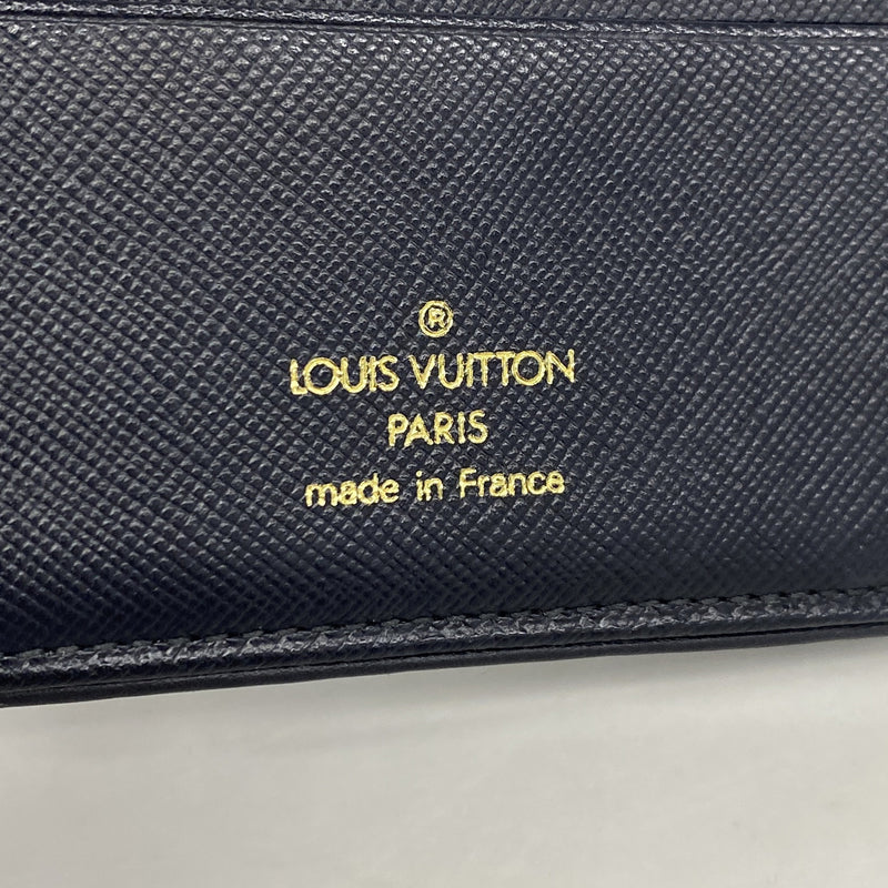 【6ic4238】ルイヴィトン 三つ折り財布 モノグラム・ミニ ポルトビエカルトクレディモネ M92439 TSTブルー【中古】レディース