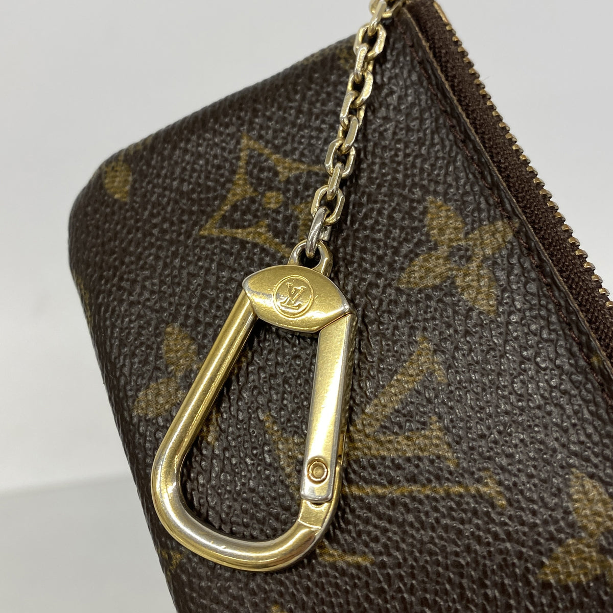 【6ic4239】ルイヴィトン コインケース モノグラム ポシェットクレ M62650 ブラウン【中古】メンズ レディース ユニセックス