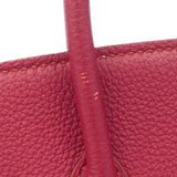 【6ic4240】エルメス ハンドバッグ バーキン25 トゴ ルビー ゴールド金具 T刻印【中古】レディース