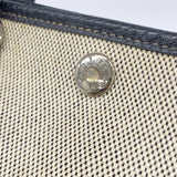 【6ic4263】エルメス トートバッグ ガーデンパーティTPM トワルアッシュ ブラック シルバー金具 □I刻印【中古】レディース