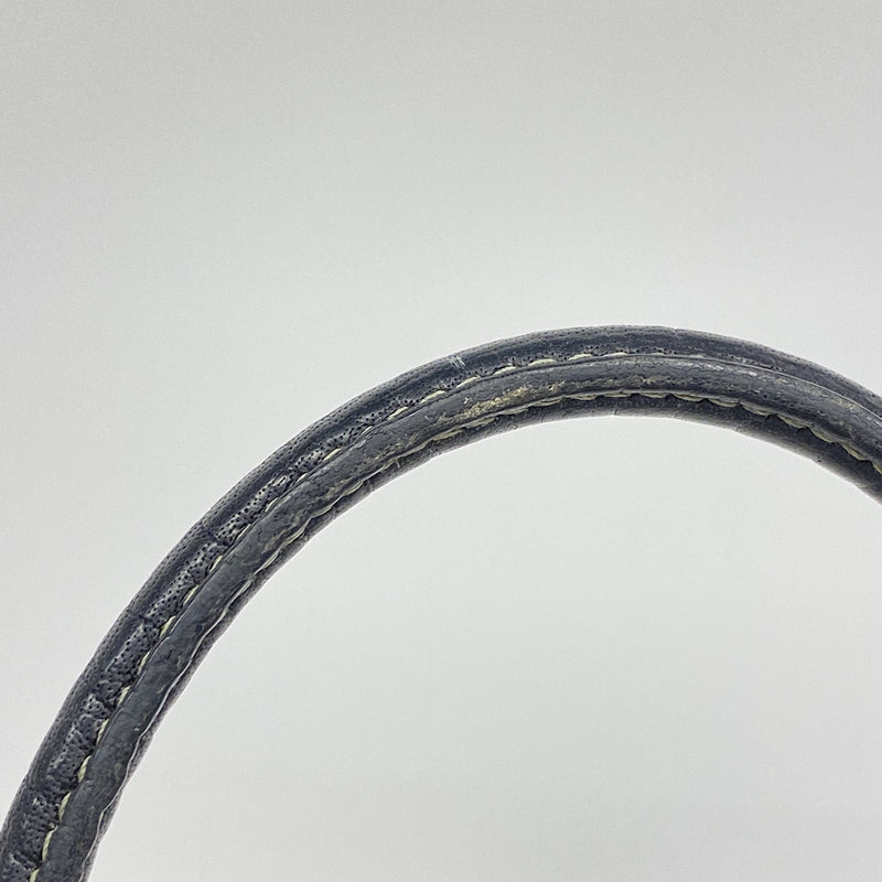 【6ic4263】エルメス トートバッグ ガーデンパーティTPM トワルアッシュ ブラック シルバー金具 □I刻印【中古】レディース