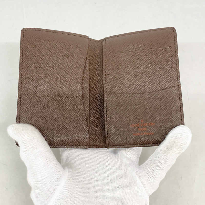 【6ic4275】ルイヴィトン カードケース ダミエ オーガナイザードゥポッシュ N61721 エベヌ【中古】メンズ レディース ユニセックス