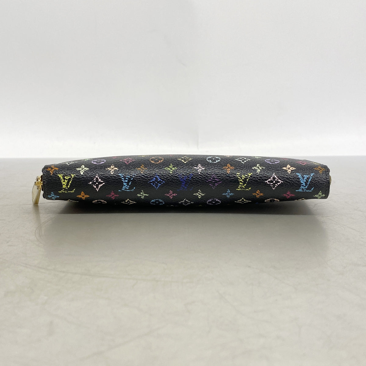 【6ic4282】ルイヴィトン 長財布 モノグラム・マルチカラー ジッピーウォレット M60243 ノワール/グルナード【中古】レディース