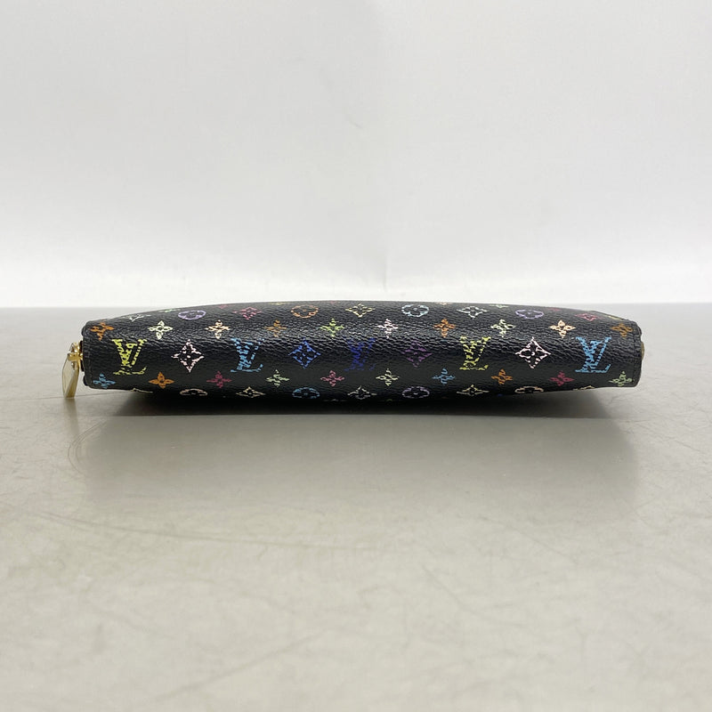 【6ic4282】ルイヴィトン 長財布 モノグラム・マルチカラー ジッピーウォレット M60243 ノワール/グルナード【中古】レディース