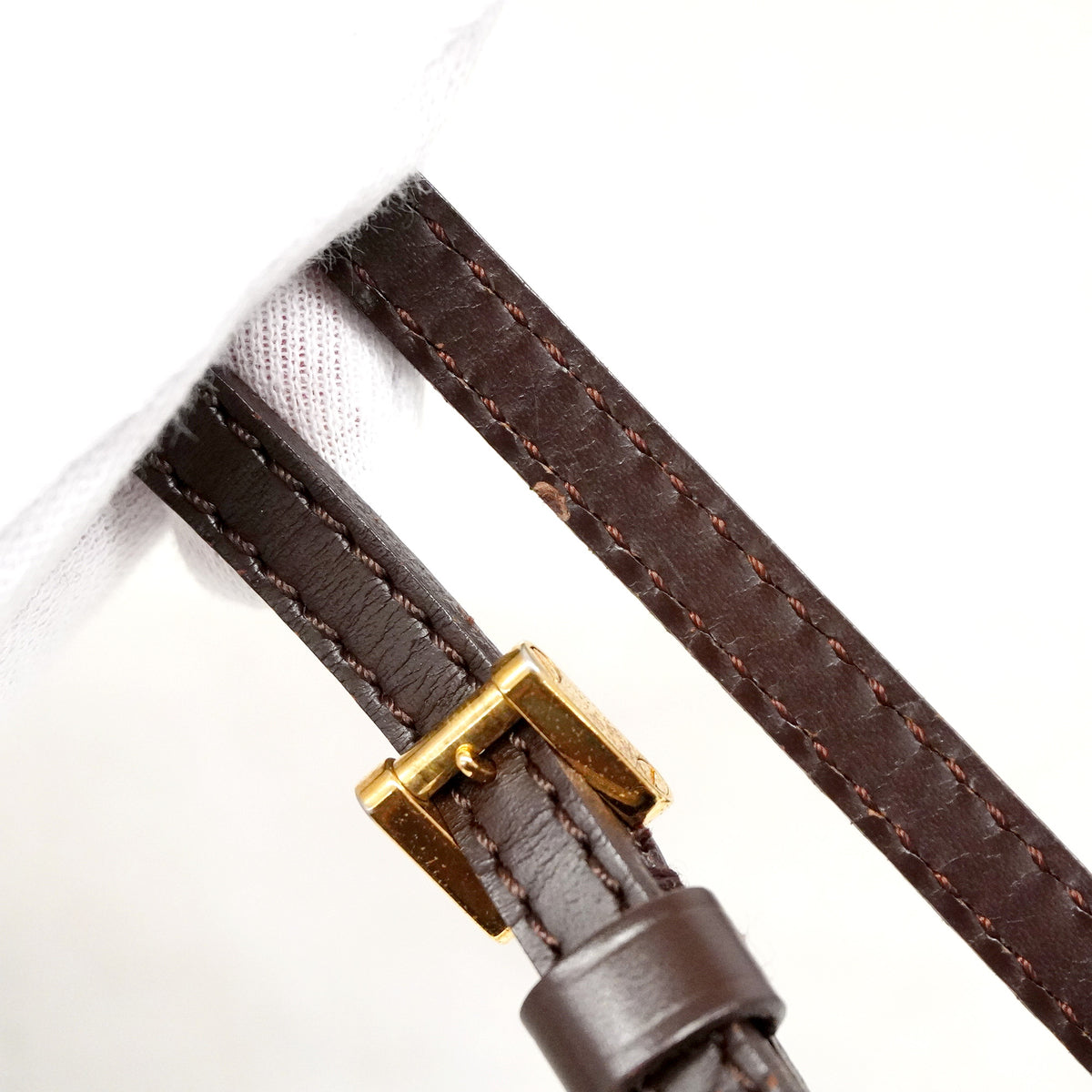 【6ic4315】ルイヴィトン ショルダーバッグ ダミエ ポシェットイパネマ N51296 エベヌ 2wayバッグ【中古】レディース