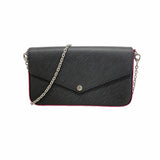 【6ic4328】ルイヴィトン ショルダーウォレット エピ ポシェットフェリシー M64579 ノワール/ホットピンク【中古】レディース
