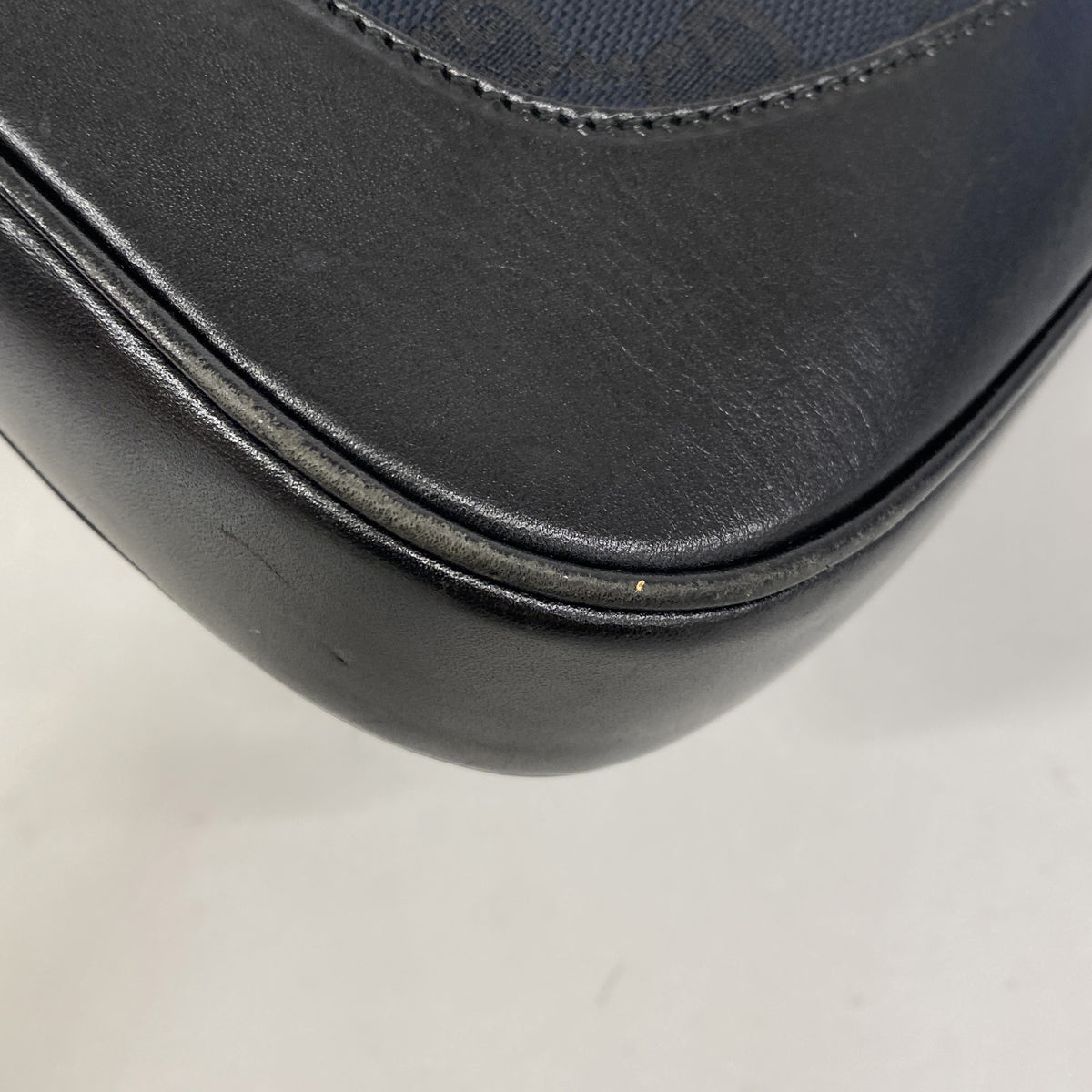 【6ic4357】グッチ ショルダーバッグ GGキャンバス/ジャッキー 001 3306 キャンバス ブラック シルバー金具【中古】レディース