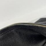 【6ic4358】シャネル ショルダーバッグ キャビアスキン ブラック ゴールド金具【中古】レディース