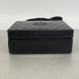 【6ic4359】シャネル ショルダーバッグ Vステッチ ラムスキン ブラック ゴールド金具【中古】レディース