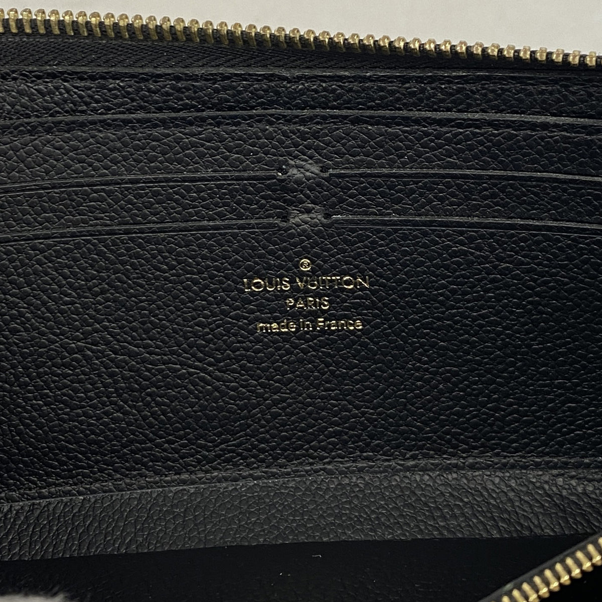【6ic4367】ルイヴィトン 長財布 モノグラム・アンプラント ポルトフォイユクレマンス M60171 ノワール【中古】レディース