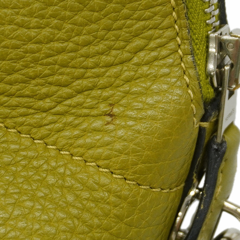 【6ic4376】エルメス ハンドバッグ ボリード31 トリヨンクレマンス アンスグリーン シルバー金具 □K刻印 2wayバッグ【中古】レディース