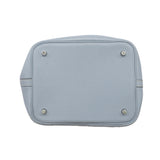 【6ic4377】エルメス ハンドバッグ ピコタンロックMM トリヨンクレマンス ブルーラン シルバー金具 □Q刻印【中古】レディース