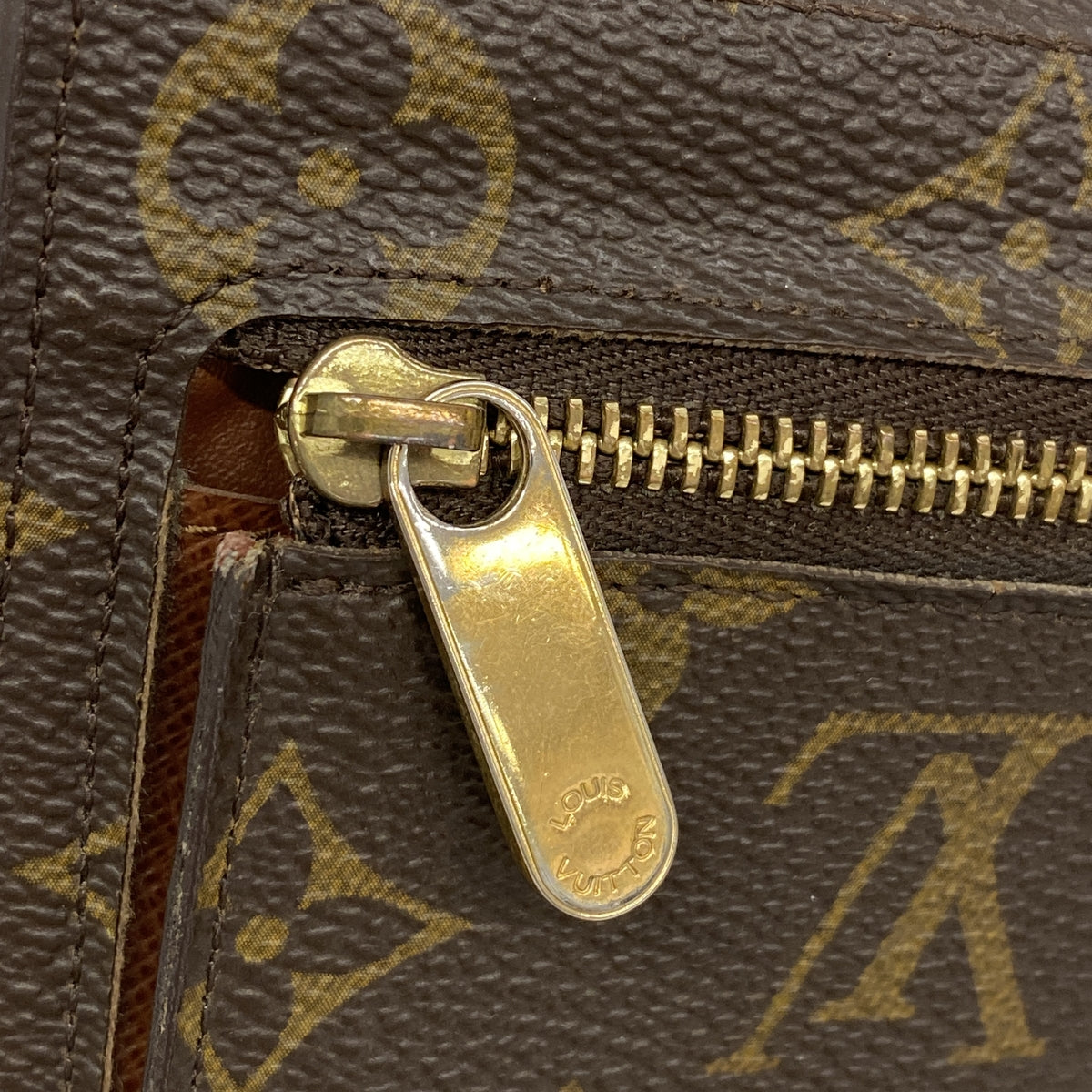 【6ic4385】ルイヴィトン 三つ折り長財布 モノグラム ポルトフォイユウジェニ M60123 ブラウン【中古】メンズ レディース ユニセックス