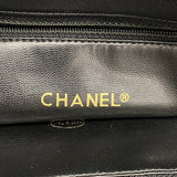 【6ic4386】シャネル ショルダーバッグ マトラッセ チェーンショルダー ラムスキン ブラック ゴールド金具【中古】レディース