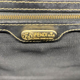 【6ic4412】フェンディ ハンドバッグ ペカン レザー ブラック ブラウン ゴールド金具【中古】レディース