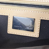 【6ic4413】フェンディ ハンドバッグ ズッキーノ ナイロンキャンバス ブラウン シルバー金具【中古】レディース