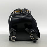【6ic4415】グッチ リュック・デイパック バンブー 003 1705 0030 ナイロン エナメル ブラック シルバー金具【中古】レディース