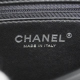【6ic4419】シャネル ショルダーバッグ チェーンショルダー レザー ブラック シルバー金具【中古】レディース
