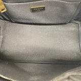【6ic4433】プラダ ハンドバッグ カナパ キャンバス ブラック ゴールド金具 2wayバッグ【中古】レディース