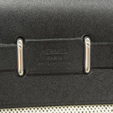 【6ic4436】エルメス ショルダーバッグ エールバッグジップミニ トワルアッシュ ブラック シルバー金具 K刻印【中古】レディース