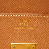 【6ic4437】エルメス ハンドバッグ バーキン35 クシュベル ゴールド ゴールド金具 □C刻印【中古】レディース