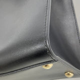 【6ic4445】サルヴァトーレフェラガモ ハンドバッグ ヴァラ レザー ブラック ゴールド金具 2wayバッグ【中古】レディース