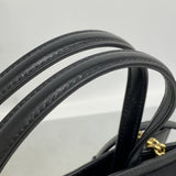 【6ic4445】サルヴァトーレフェラガモ ハンドバッグ ヴァラ レザー ブラック ゴールド金具 2wayバッグ【中古】レディース