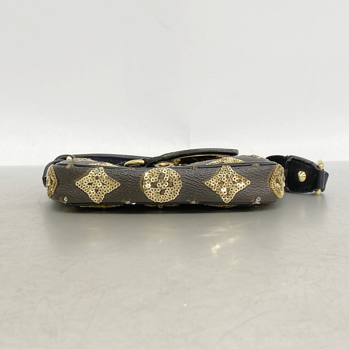 【6ic4447】ルイヴィトン ポーチ モノグラム・エクリプス ミニポシェットアクセソワール M60125 オール【中古】レディース