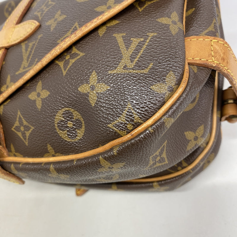 【6ic4461】ルイヴィトン ショルダーバッグ モノグラム ソミュール30 M42256 ブラウン【中古】レディース