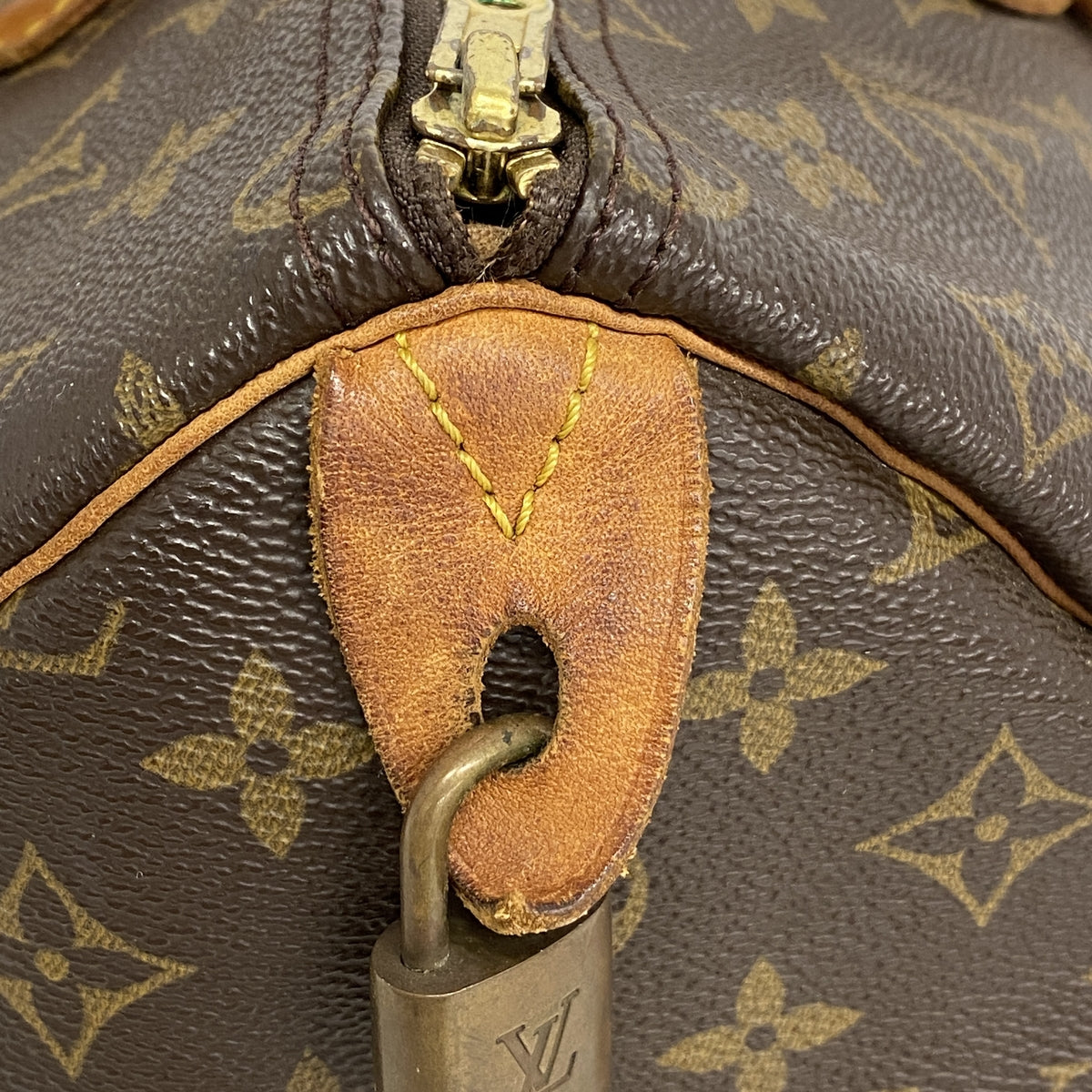 【6ic4468】ルイヴィトン ハンドバッグ モノグラム スピーディ35 M41107 ブラウン【中古】レディース